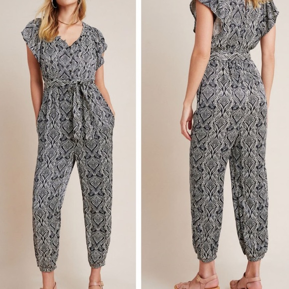 Anthropologie Pants - anthropologie zadie satin jumpsuit 14